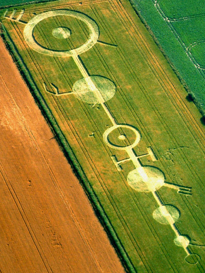 Blofield, Norfolk crop circle, aerial photo 2
