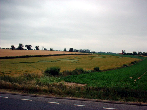 Blofield, Norfolk crop circle, aerial photo 5