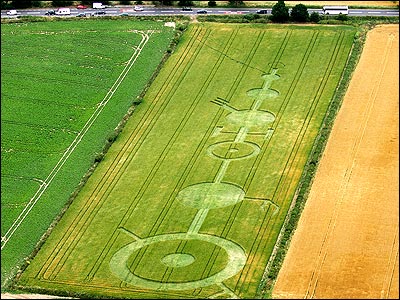 Blofield, Norfolk crop circle, aerial photo 18