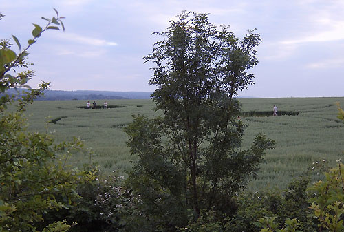 Crop Circle atLower Blue Bell Hill, Kent crop circle, aerial photo 2