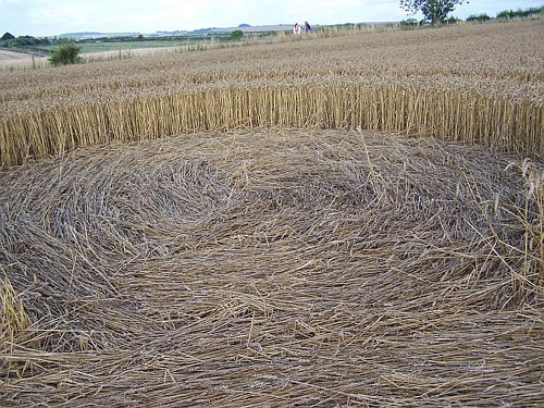 Old Sarum, Hampshire crop circle, aerial photo 2