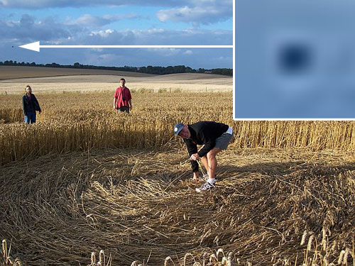 Old Sarum, Hampshire crop circle, aerial photo 8