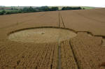 Overton Hill, Wiltshire crop circle, aerial photo 3