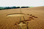 Overton Hill, Wiltshire crop circle, aerial photo 4