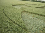 Rollright Stone Circle, Oxfordshire crop circle, aerial photo 28