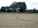 Rollright Stone Circle, Oxfordshire crop circle, aerial photo 41