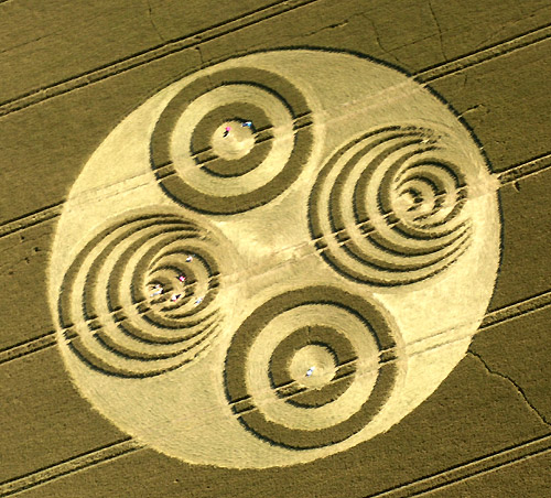 Savernake Forest, Wiltshire crop circle, aerial photo 3