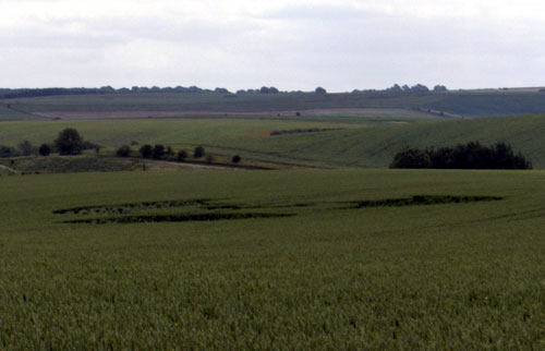 Silbury Hill, Wiltshire crop circle, aerial photo 35