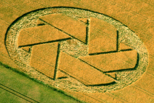 West Somerton, Norfolk crop circle, aerial photo 2