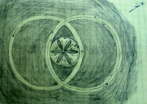 Toot Balden, Oxfordshire crop circle, aerial photo 8