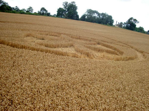 Toot Balden, Oxfordshire crop circle, aerial photo 10