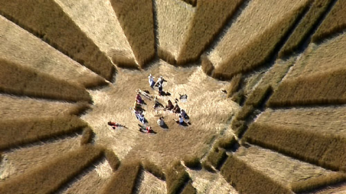 Wayland Smithy, Oxfordshire crop circle, aerial photo 3