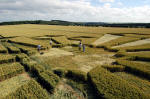 Wayland Smithy, Oxfordshire crop circle, aerial photo 18