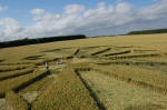 Wayland Smithy, Oxfordshire crop circle, aerial photo 19
