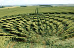 Uffington Castle, Oxfordshire crop circle, aerial photo 8