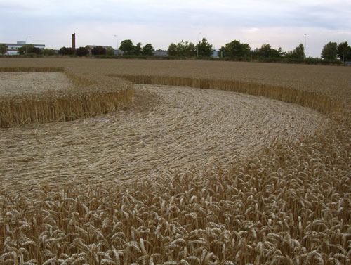 Waltham, Lincolnshire crop circle, aerial photo 11