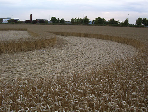 Waltham, Lincolnshire crop circle, aerial photo 16