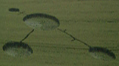 Watton Road, Hertfordshire crop circle, aerial photo 2