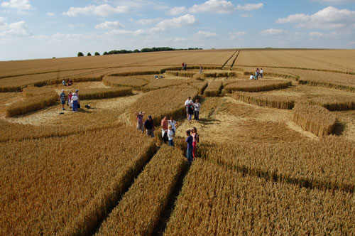 Windmill Hill, Wilshire crop circle, aerial photo 5