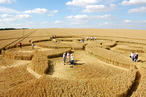 Windmill Hill, Wilshire crop circle, aerial photo 6