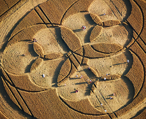 Windmill Hill, Wilshire crop circle, aerial photo 2