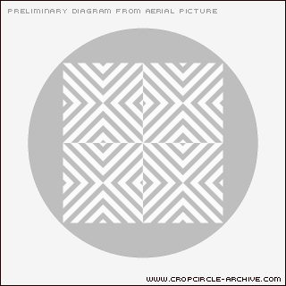 Juggler's Lane, Wiltshire crop circle, aerial photo 9