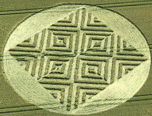 Juggler's Lane, Wiltshire crop circle, aerial photo 4