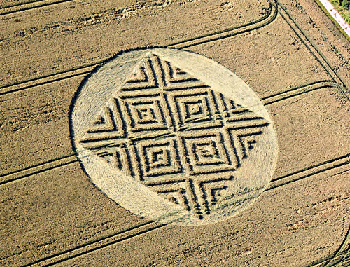 Juggler's Lane, Wiltshire crop circle, aerial photo 13