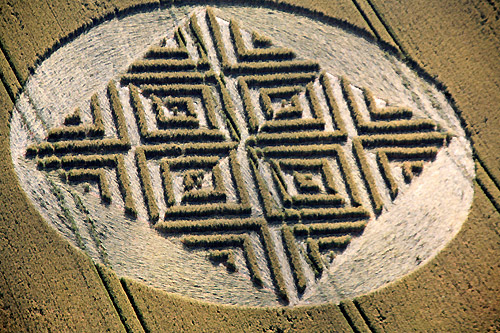 Juggler's Lane, Wiltshire crop circle, aerial photo 10