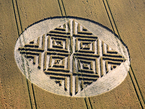 Juggler's Lane, Wiltshire crop circle, aerial photo 11