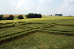 Abbots Down, Wiltshire crop circle, aerial photo 9