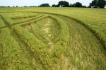 Abbots Down, Wiltshire crop circle, aerial photo 12