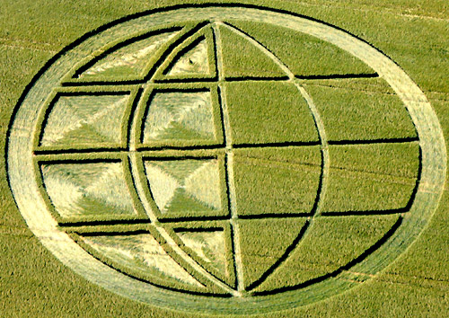 Abbots Down, Wiltshire crop circle, aerial photo 17