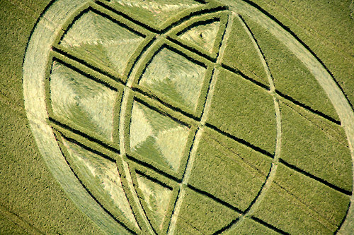 Abbots Down, Wiltshire crop circle, aerial photo 19
