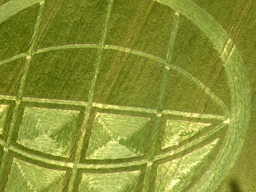 Abbots Down, Wiltshire crop circle, aerial photo 18