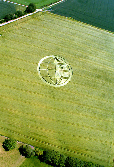 Abbots Down, Wiltshire crop circle, aerial photo 20