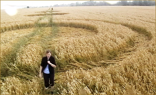 Cannings Cross, Wiltshire crop circle, aerial photo 6