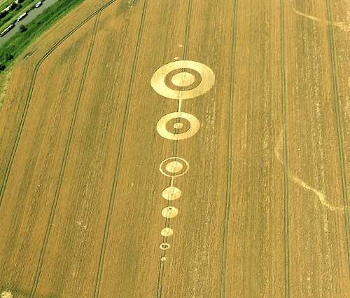 Cannings Cross, Wiltshire crop circle, aerial photo 26
