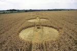 Cannings Cross, Wiltshire crop circle, aerial photo 19