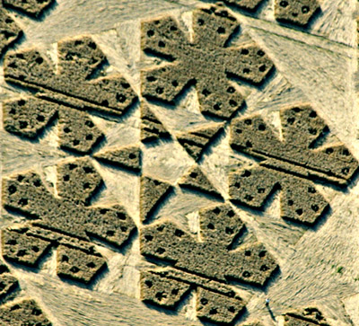 Chute Causeway, Wiltshire crop circle, aerial photo 23