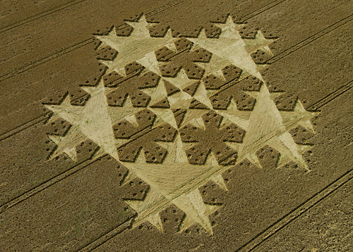 Chute Causeway, Wiltshire crop circle, aerial photo 9