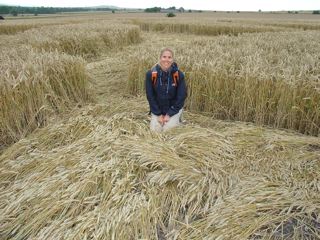 Cannings Cross, Wiltshire crop circle, aerial photo 44