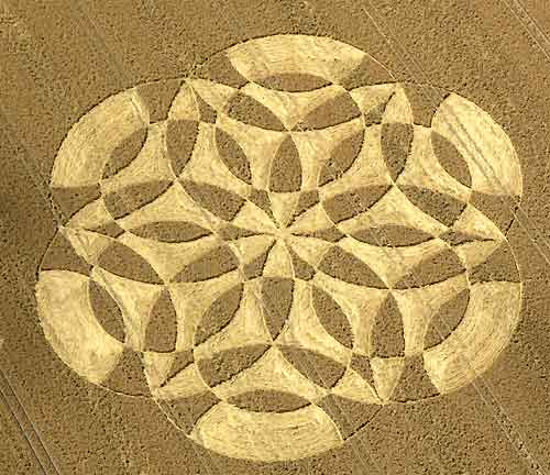 Cannings Cross, Wiltshire crop circle, aerial photo 38