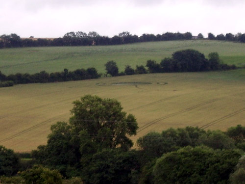 Collingham, West Yorkshire crop circle, aerial photo 4