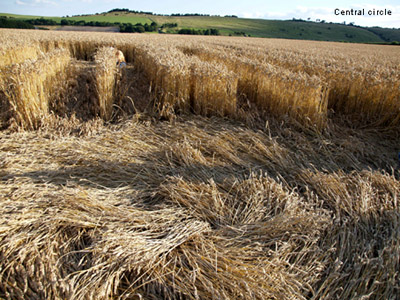 Draycot Foliat, Wiltshire crop circle, aerial photo 7