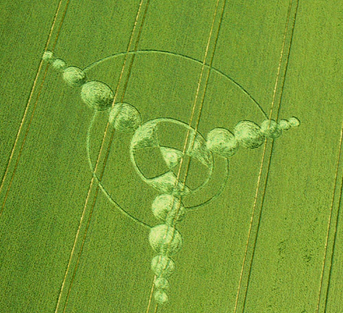 East Field, Wiltshire crop circle, aerial photo 20