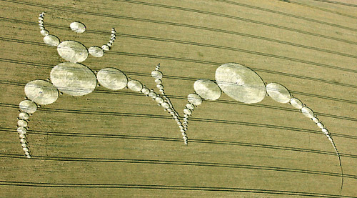 East Field, Wiltshire crop circle, aerial photo 25
