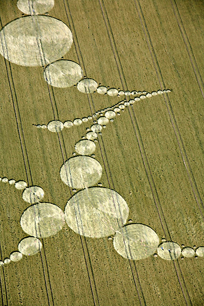 East Field, Wiltshire crop circle, aerial photo 15