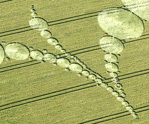 East Field, Wiltshire crop circle, aerial photo 20