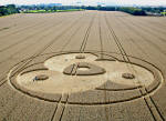 Green Street, Wiltshire crop circle, aerial photo 16